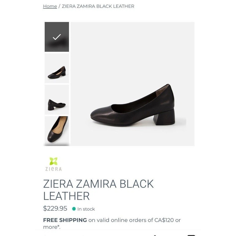 Women's Shoes Ziera Zamira pillow  black Leather heels Zise 8